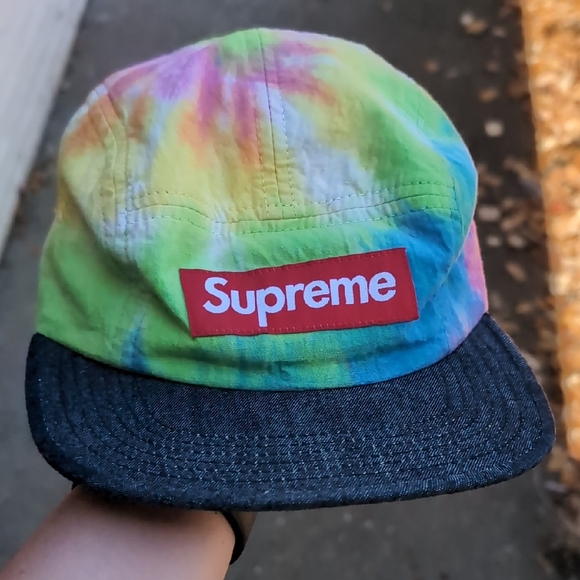 Supreme Multicolor Tie-Dye Kids Hat - Picture 1 of 2